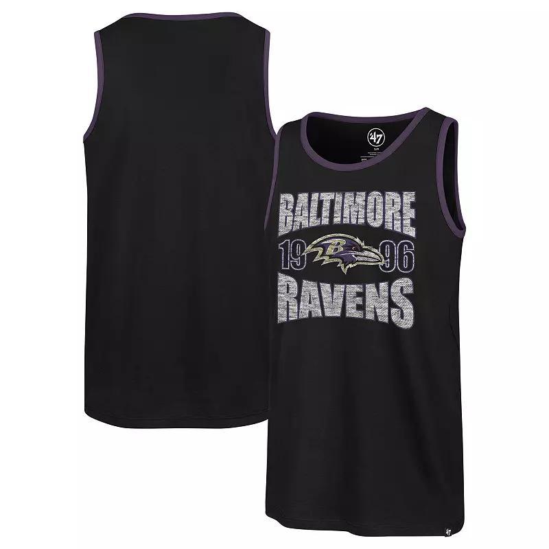 Men's '47 Black Baltimore Ravens Upload Franklin Tank Top, Size: Small Product Image