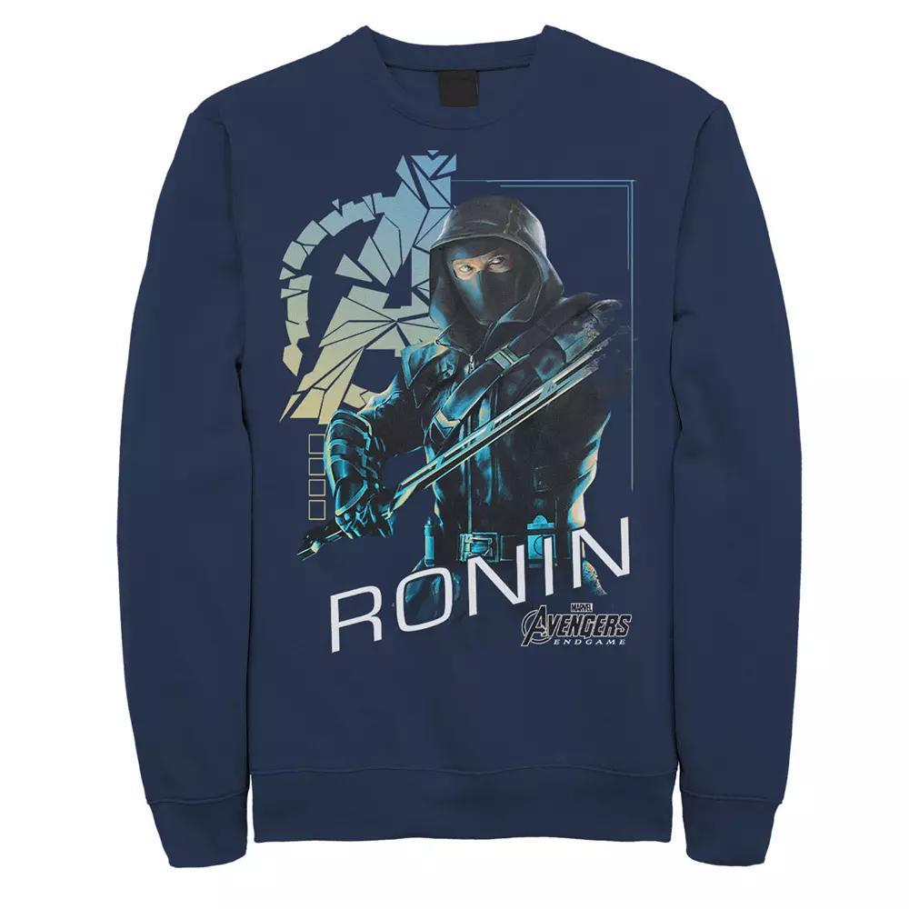 Men's Marvel Avengers Endgame Ronin Shattered Logo Sweatshirt, Size: 3XL, Blue Product Image