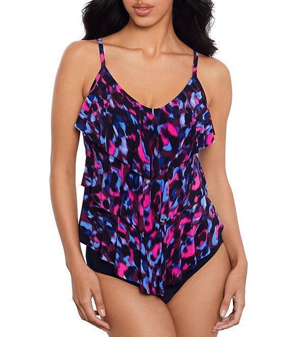 Magicsuit Solid Jersey Brief Shirred Swim Bottom Product Image