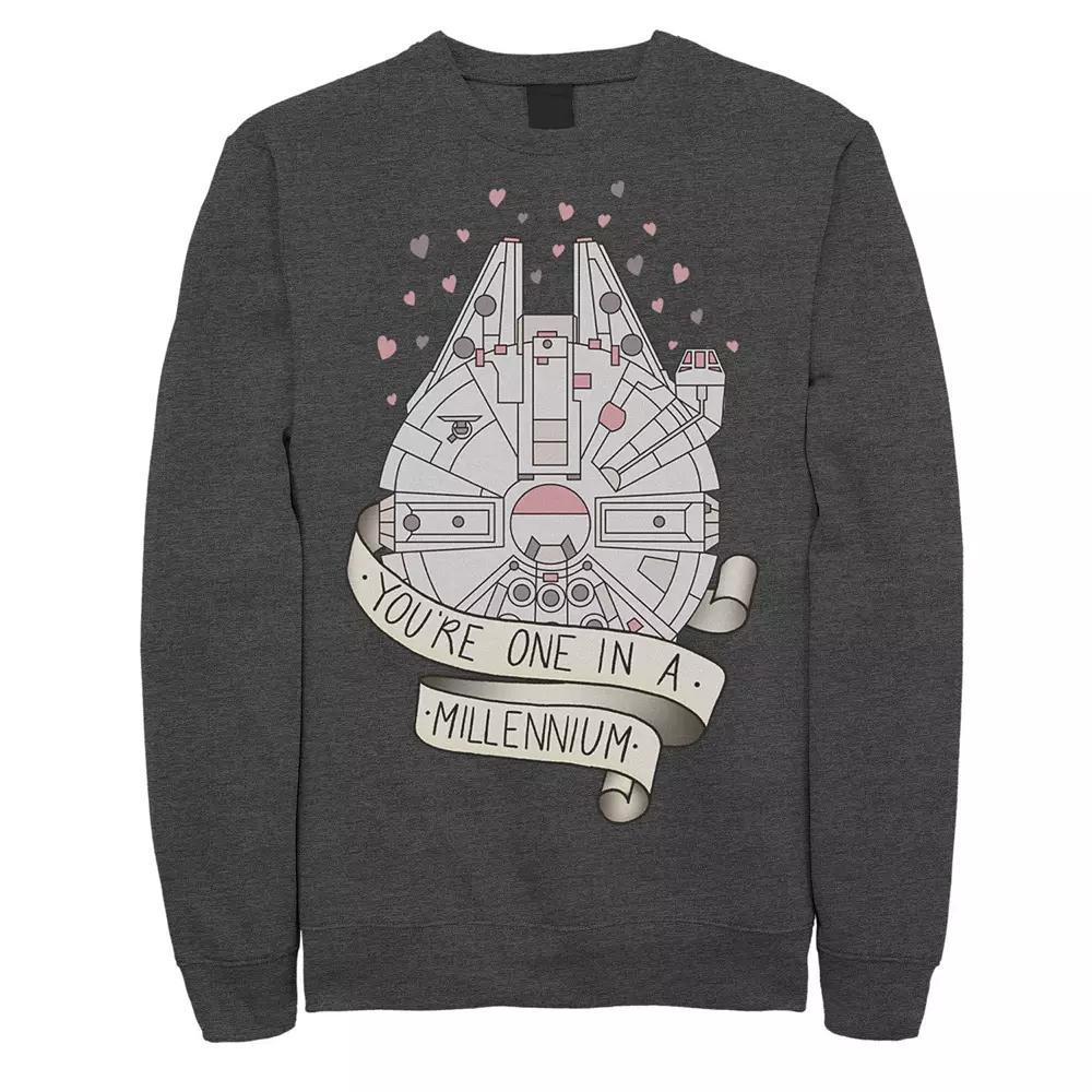 Mens Star Wars Words Of Wisdom Sweatshirt Grey Heather Product Image
