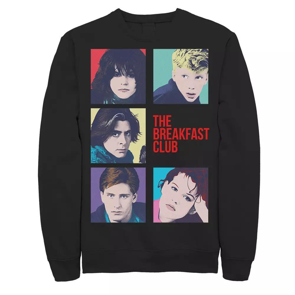 Men's Breakfast Club Group Shot Squares Sweatshirt, Size: XL, Blue Product Image