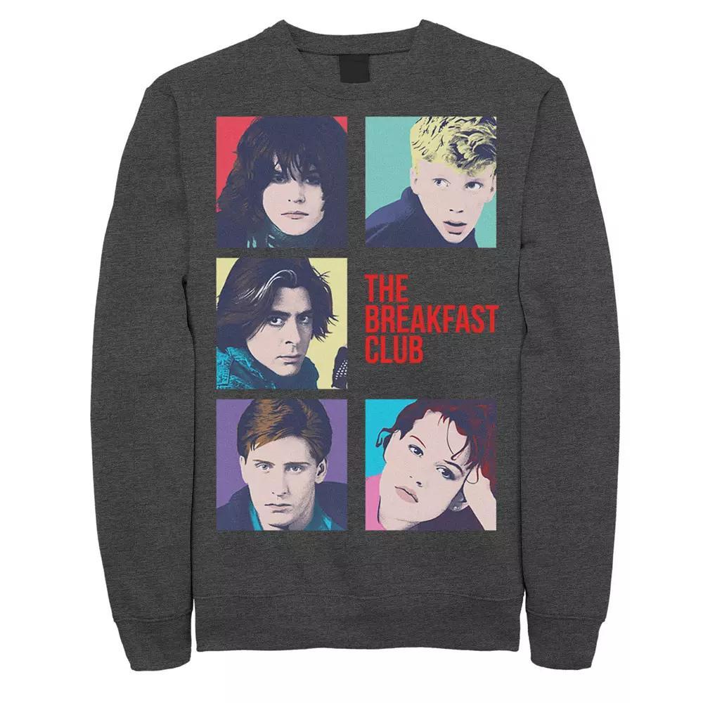 Men's Breakfast Club Group Shot Squares Sweatshirt, Size: XL, Blue Product Image