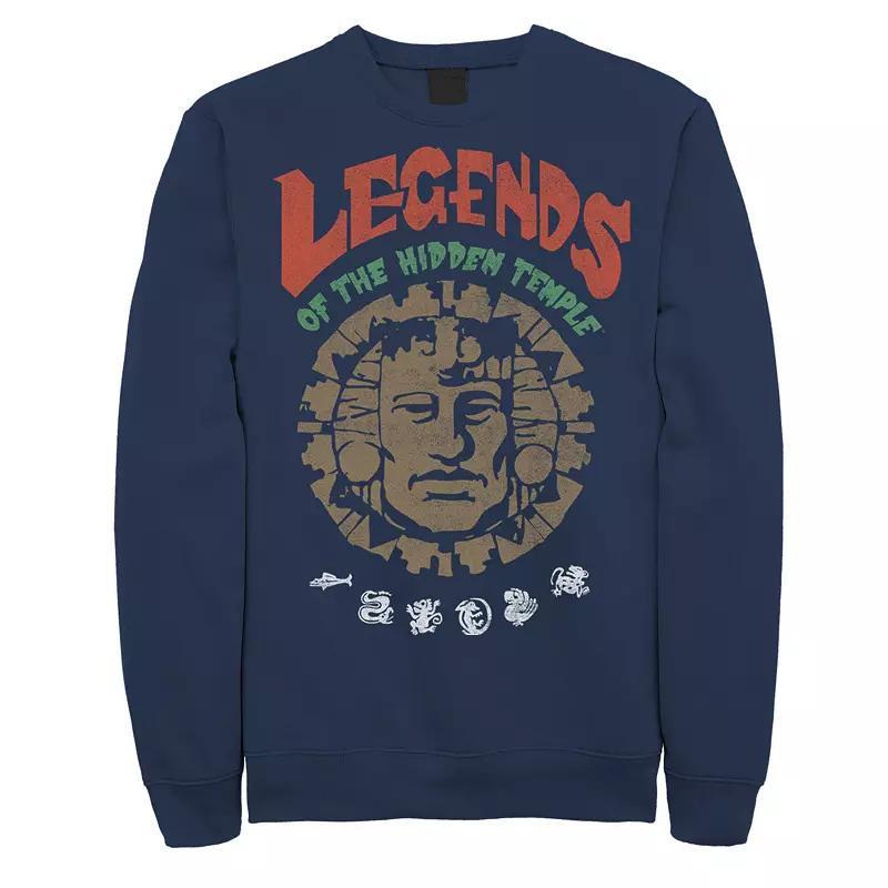 Men's Nickelodeon Legends Of The Hidden Temple Vintage Poster Fleece, Size: XL, Black Product Image