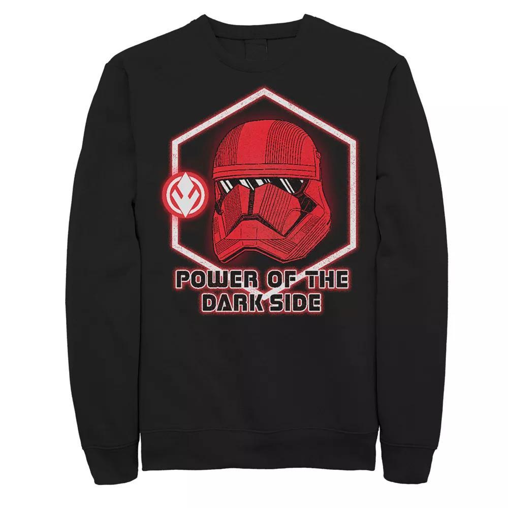 Men's Star Wars Red Sith Trooper Power Of The Dark Side Portrait Sweatshirt, Size: XL, Black Product Image