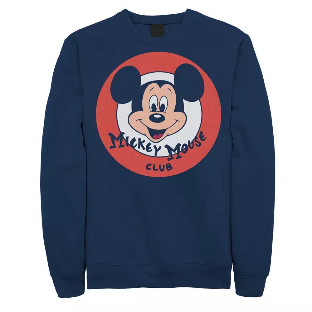 Disney's Mickey Mouse Big & Tall Mickey Mouse Club Head Badge Graphic Fleece, Men's, Size: XL Tall, Blue Product Image