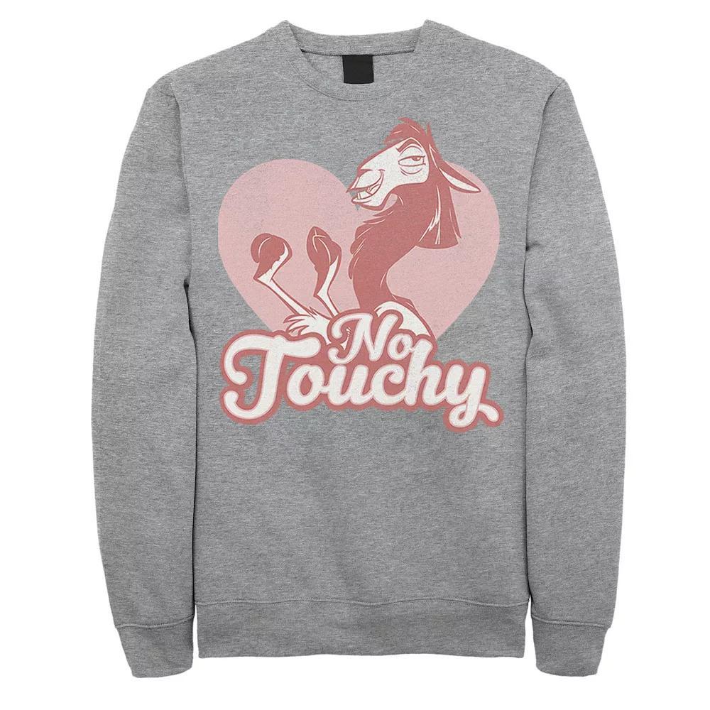Disney's Emperor's New Groove Kuzco No Touchy Men's Sweatshirt, Size: XL, Athletic Grey Product Image