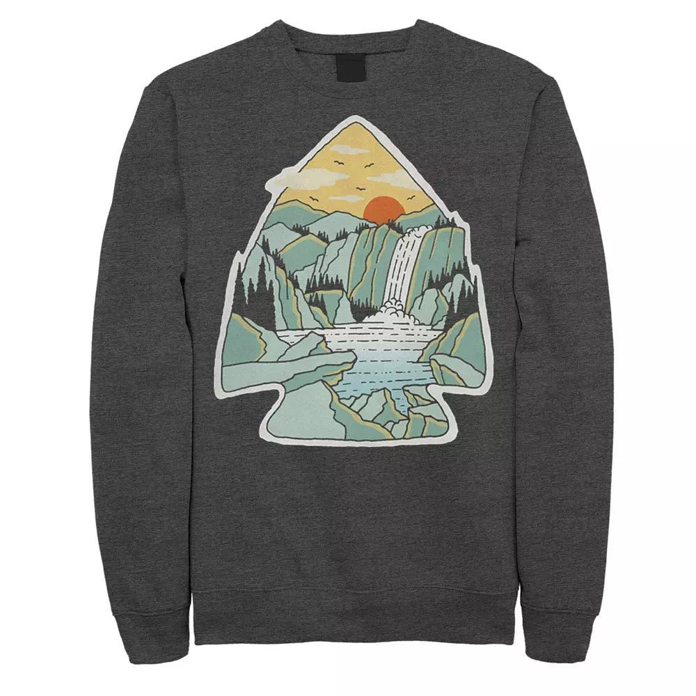 Men's Fifth Sun Arrowhead Nature Fill Sweatshirt, Size: Small, Grey Heather Product Image