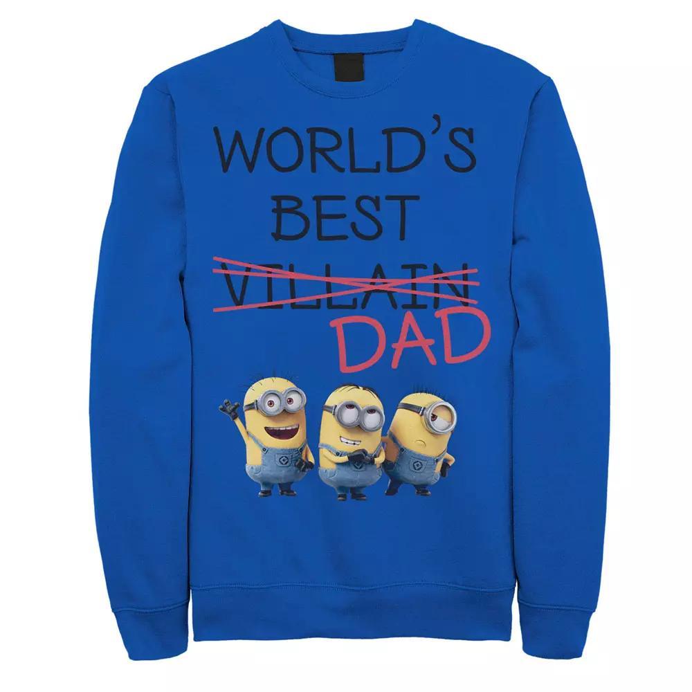Men's Despicable Me Minions Crossed Out Villain Sweatshirt, Size: XXL, Royal Product Image