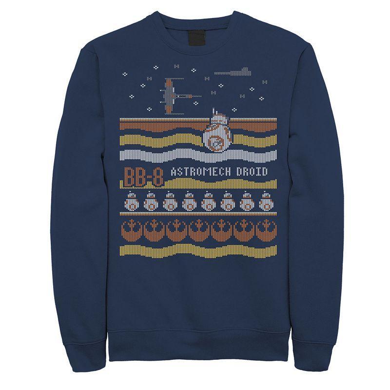Men's Star Wars Astromech Droid BB-8 Vintage Gamer Fleece Tee, Size: XXL, Black Product Image
