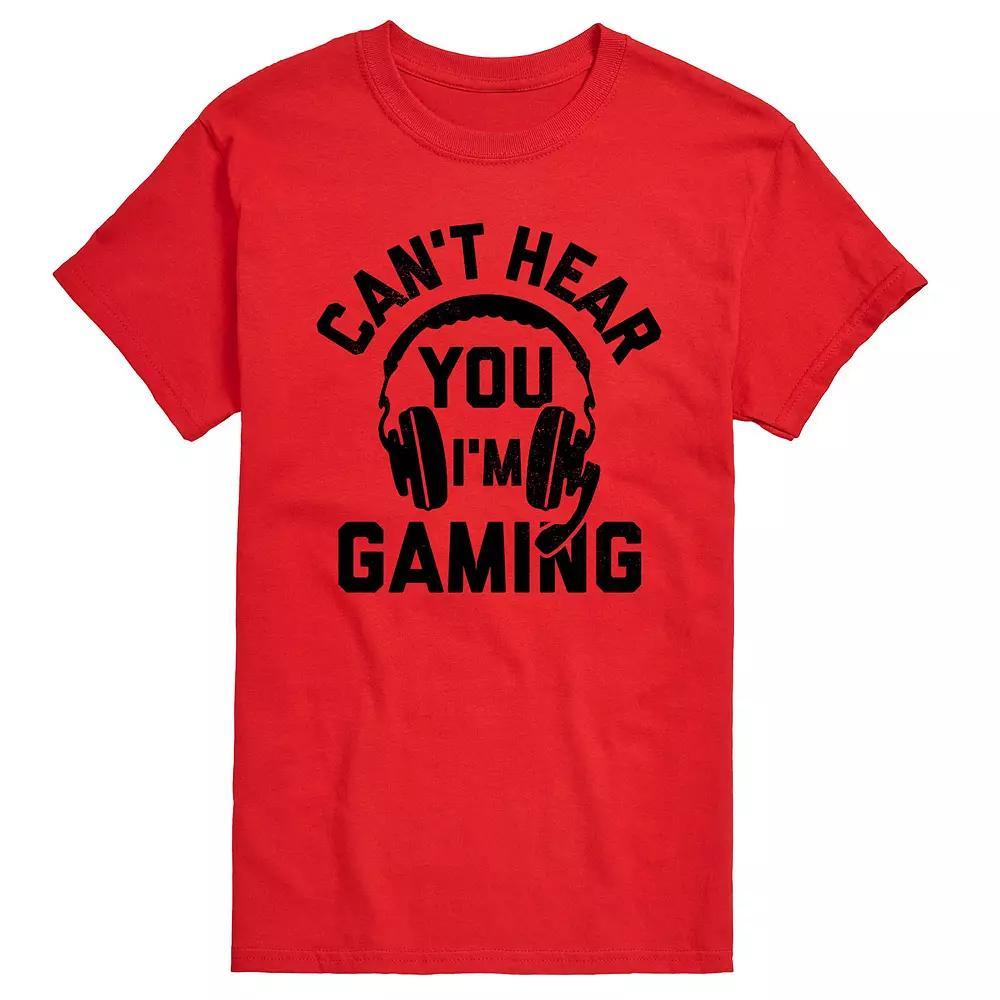 Mens Cant Hear You Gaming Tee Product Image