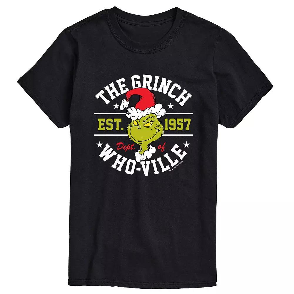 Mens Dr. Seuss Grinch Dept Of Whoville Tee Product Image