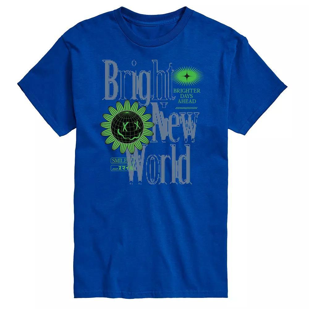 Big & Tall Bright World Tee, Men's, Size: XL Tall, Royal Blue Product Image