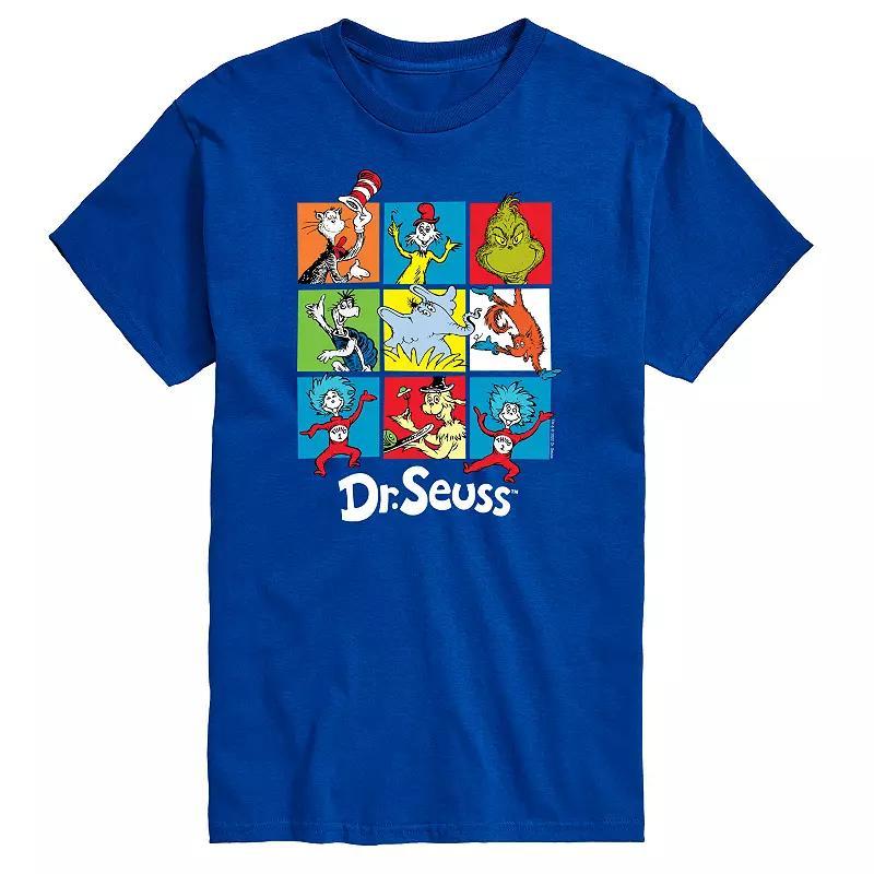 Big & Tall Dr Seuss Grid Tee, Mens Product Image