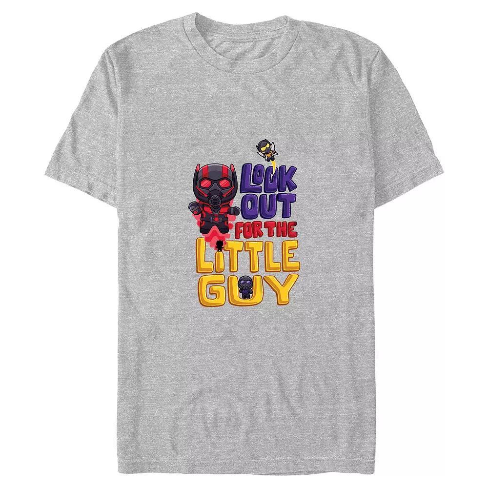 Mens Marvel Ant-Man And The Wasp: Quantumania Look Out Little Guy Tee Athletic Grey Product Image
