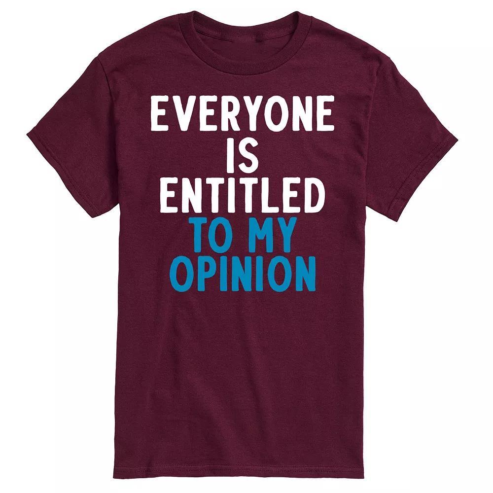 Mens Entitled To My Opinon Tee Product Image