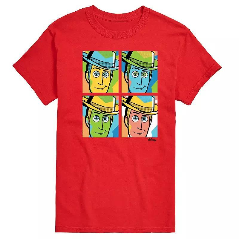 Disney / Pixars Toy Story Woody Mens Grid Graphic Tee Product Image