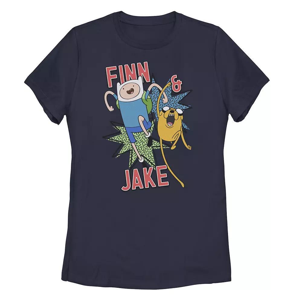 Men's Cartoon Network Adventure Time Finn & Jake Kapows Tee, Size: Small, Red Product Image