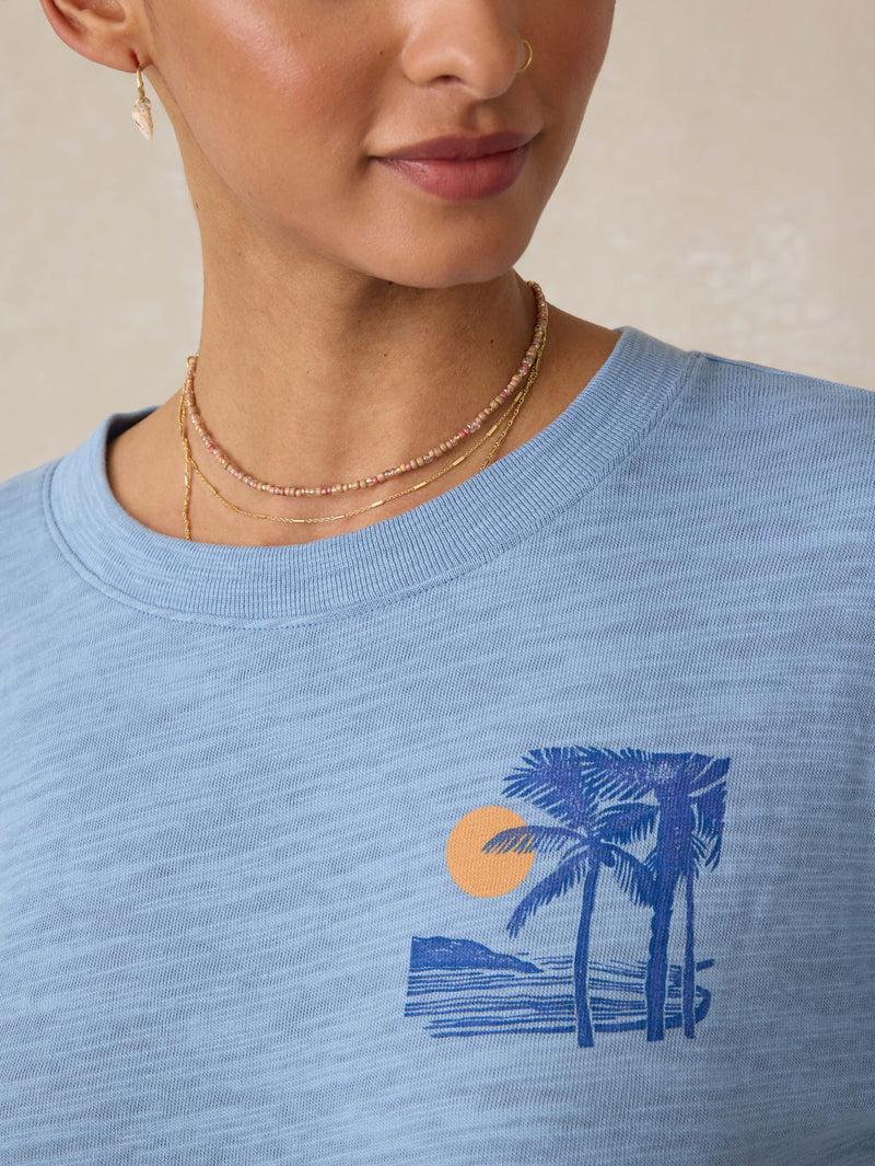 Sunwashed Slub Vintage Tee - Dusty Blue Product Image