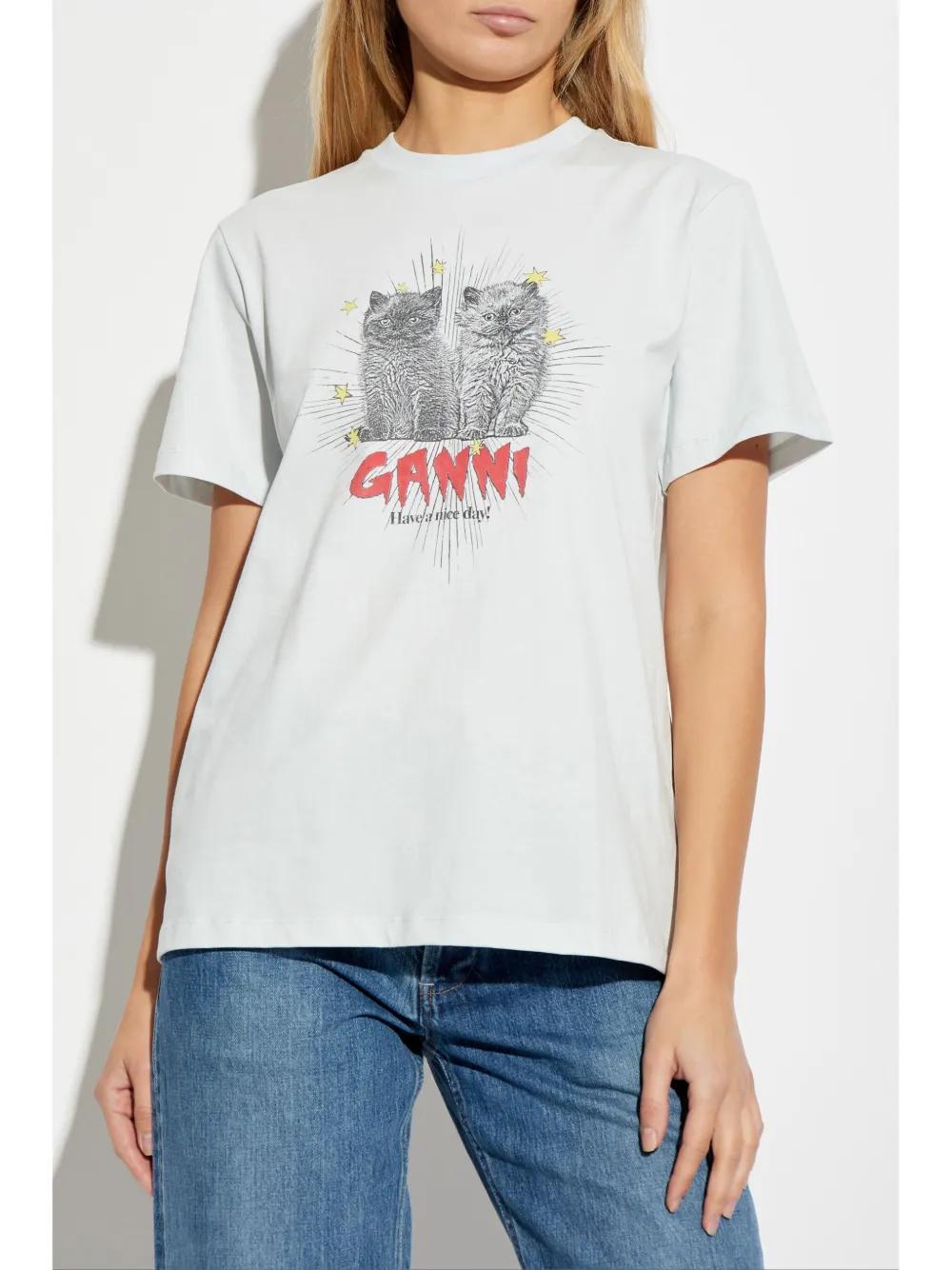 cats-print T-shirt Product Image