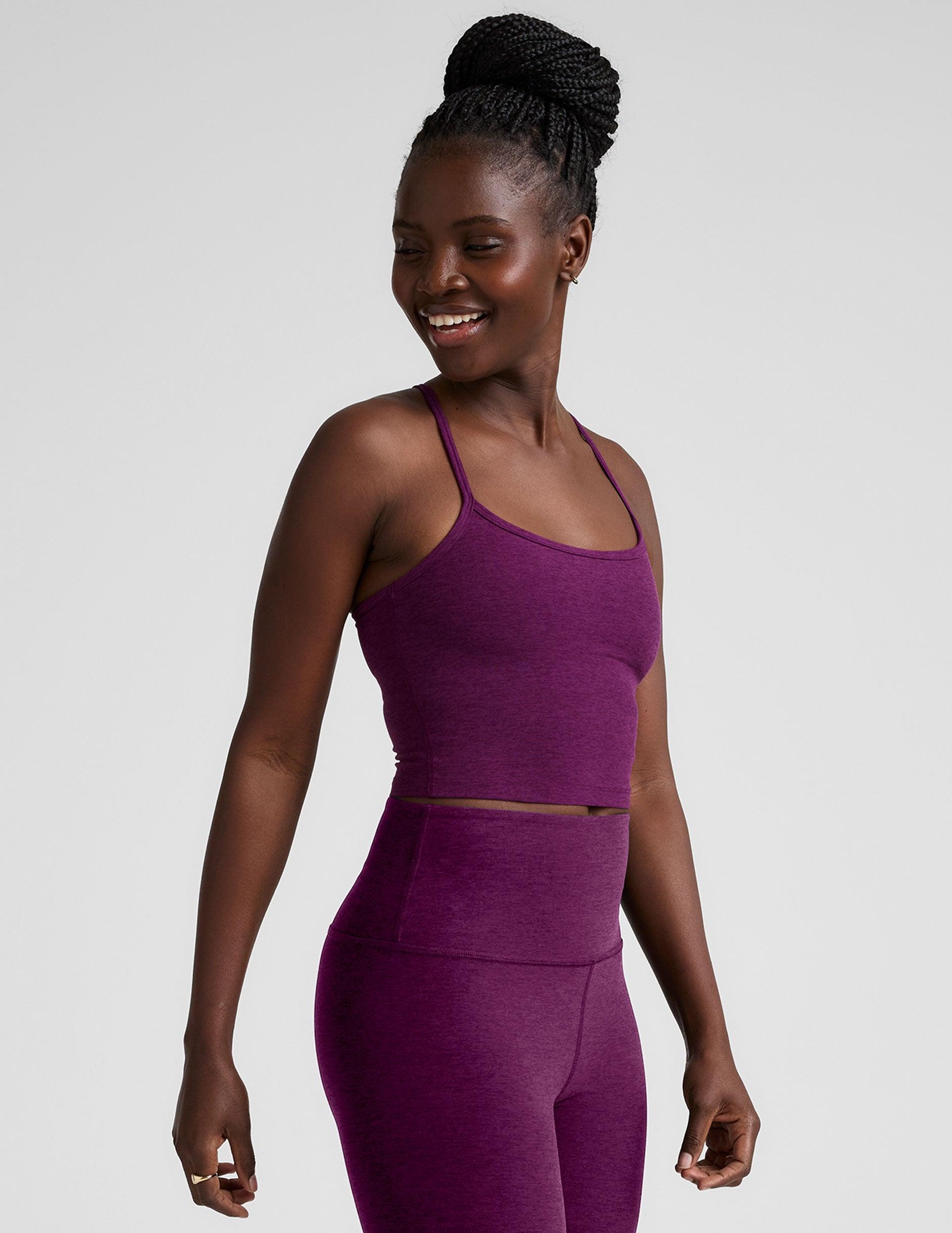 Spacedye Slim Racerback Cropped Tank Product Image