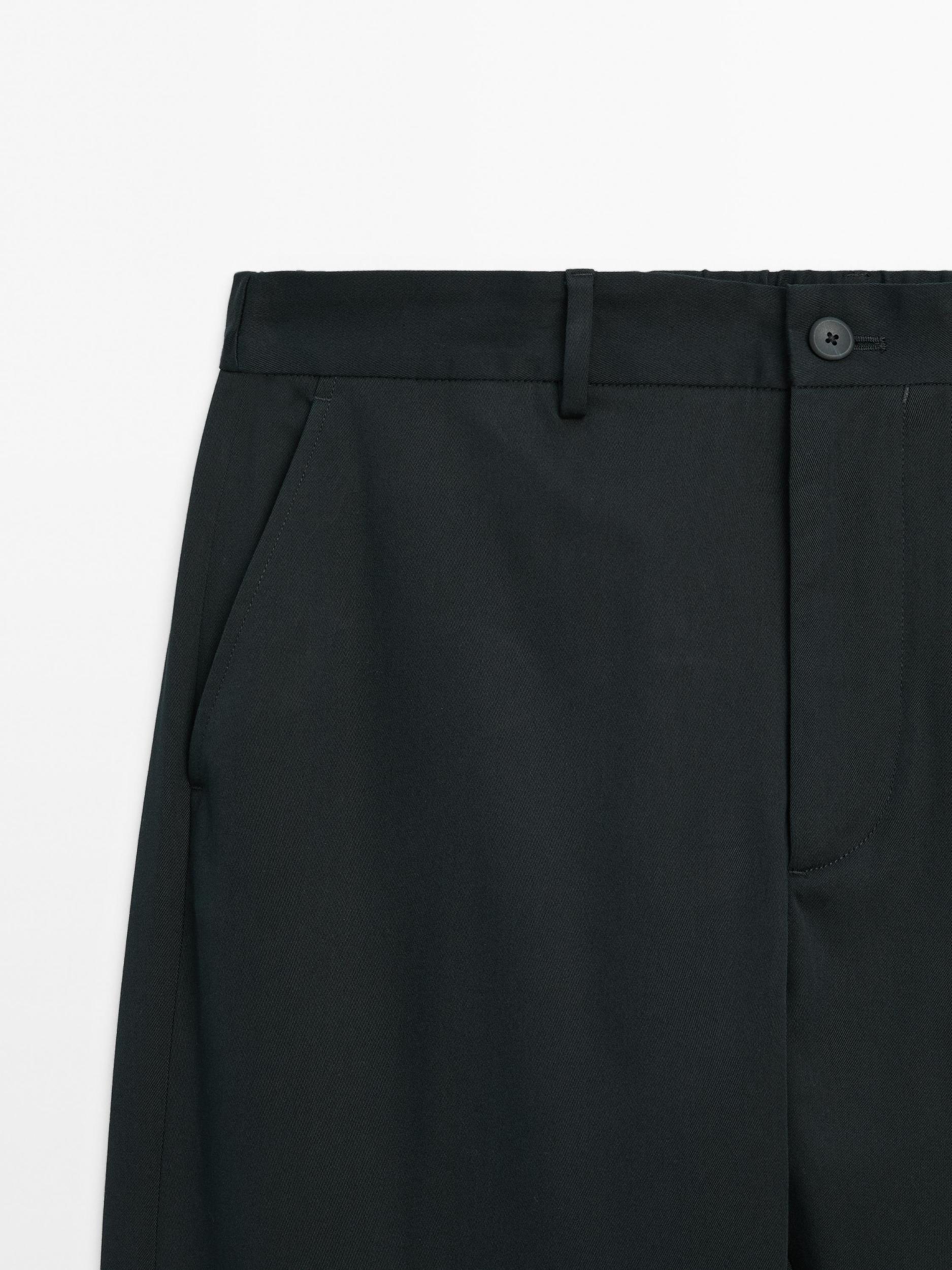 Cotton blend semi joggers Product Image
