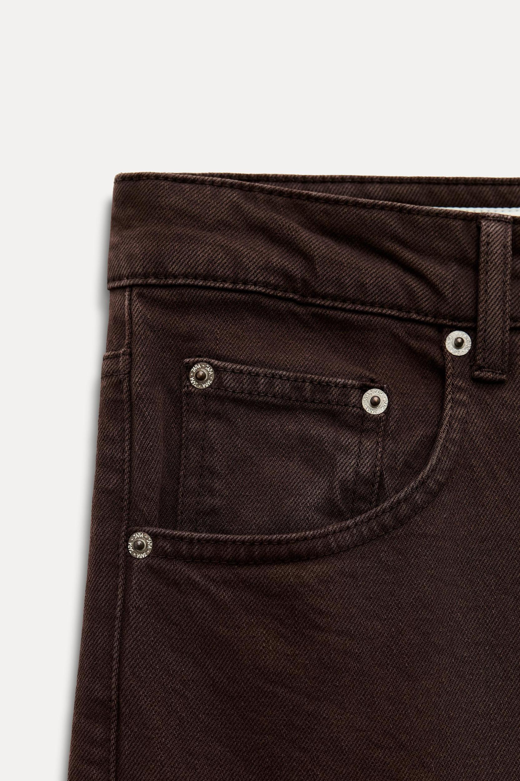 MID WAIST TRF CURVED LEG BALLOON JEANS Product Image