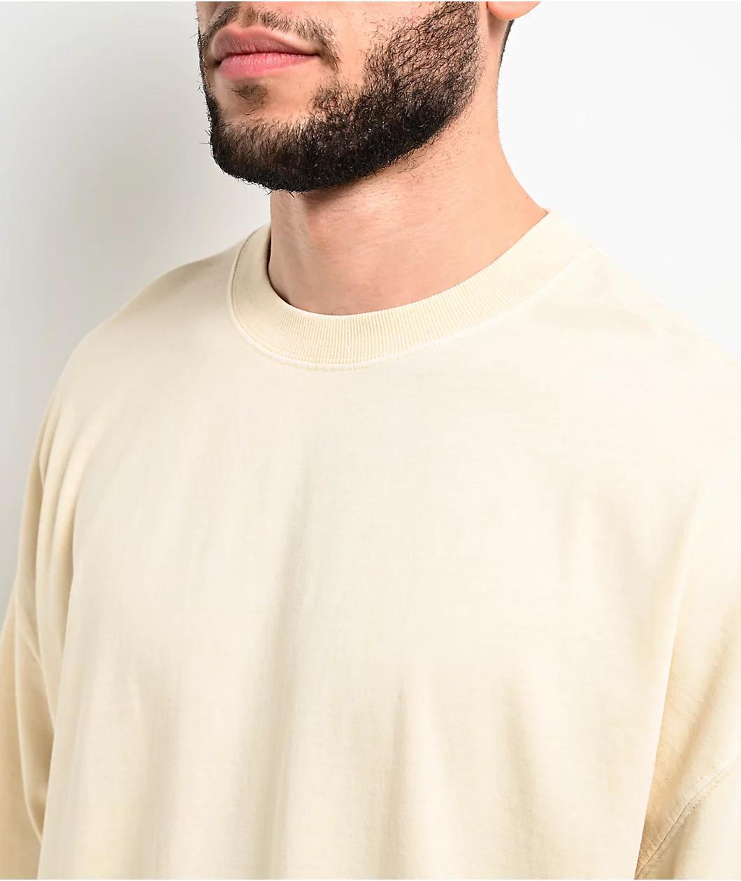 Ninth Hall Fundamentals Cream Oversized T-Shirt Product Image