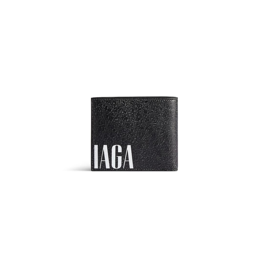 Men's Editor Square Folded Wallet  in Black Product Image