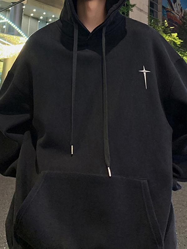 Men's Embroidery Embellished Oversized Hoodie Product Image
