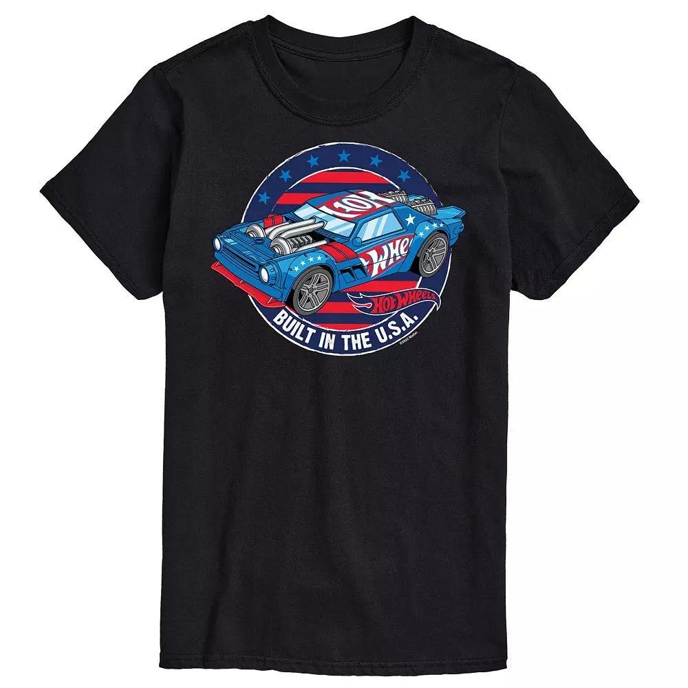 Big & Tall Hot Wheels Built In The USA Graphic Tee, Mens Product Image
