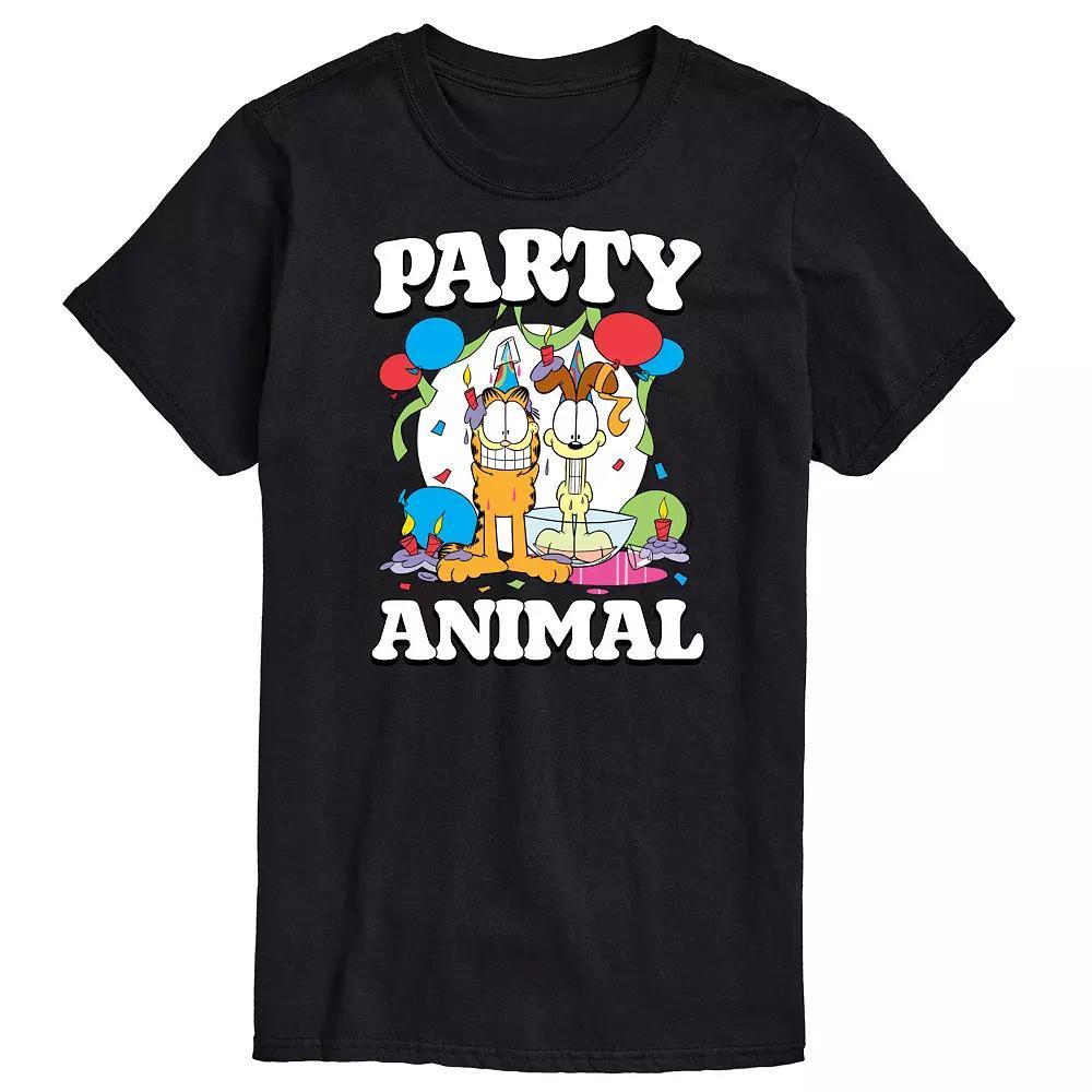 Mens Garfield Party Animal Graphic Tee Product Image