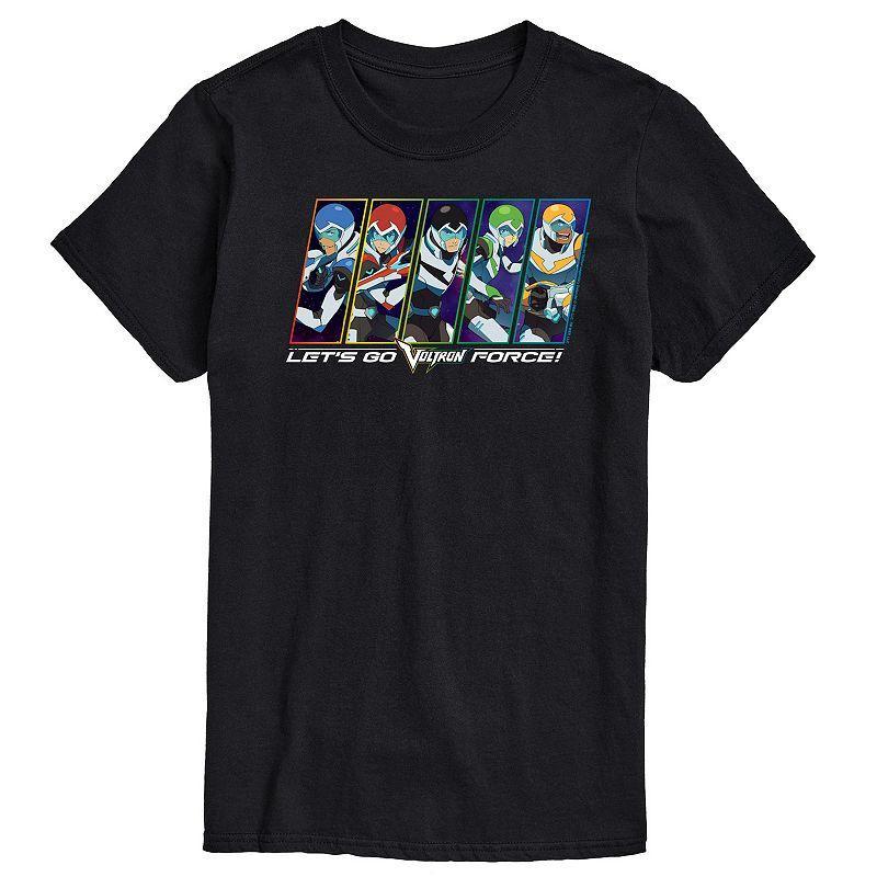 Men's Voltron Lets Go Voltron Force Graphic Tee, Size: Large, Grey Military Green Product Image
