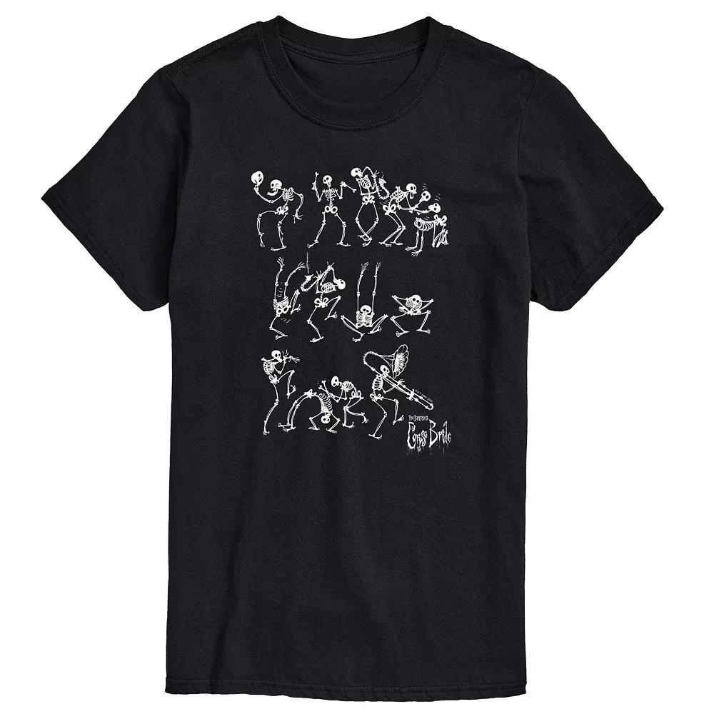 Mens Corpse Bride Skeleton Graphic Tee Product Image