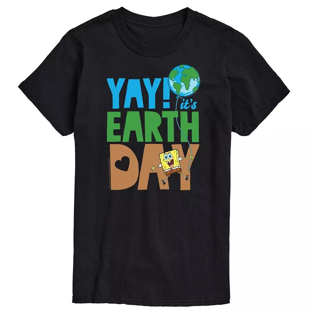 Big & Tall Nickelodeon SpongeBob SquarePants Yay Its Earth Day Graphic Tee, Mens Product Image