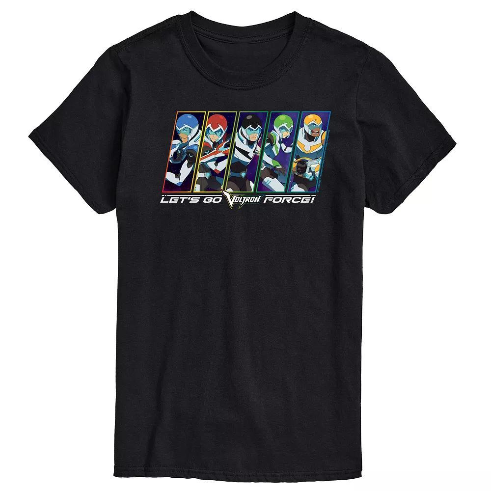 Men's Voltron Lets Go Voltron Force Graphic Tee, Size: Large, Grey Military Green Product Image
