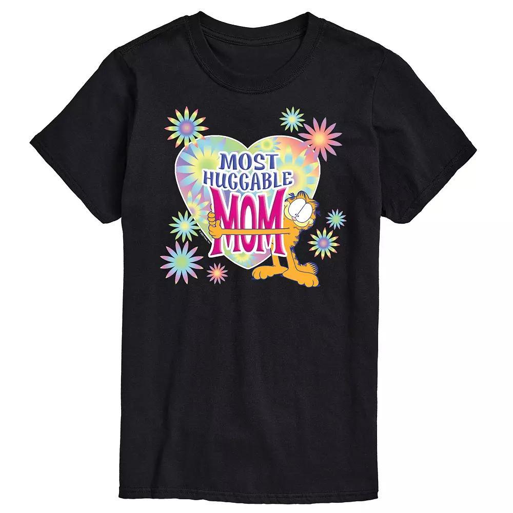 Big & Tall Garfield Most Huggable Mom Graphic Tee, Mens Blue Product Image
