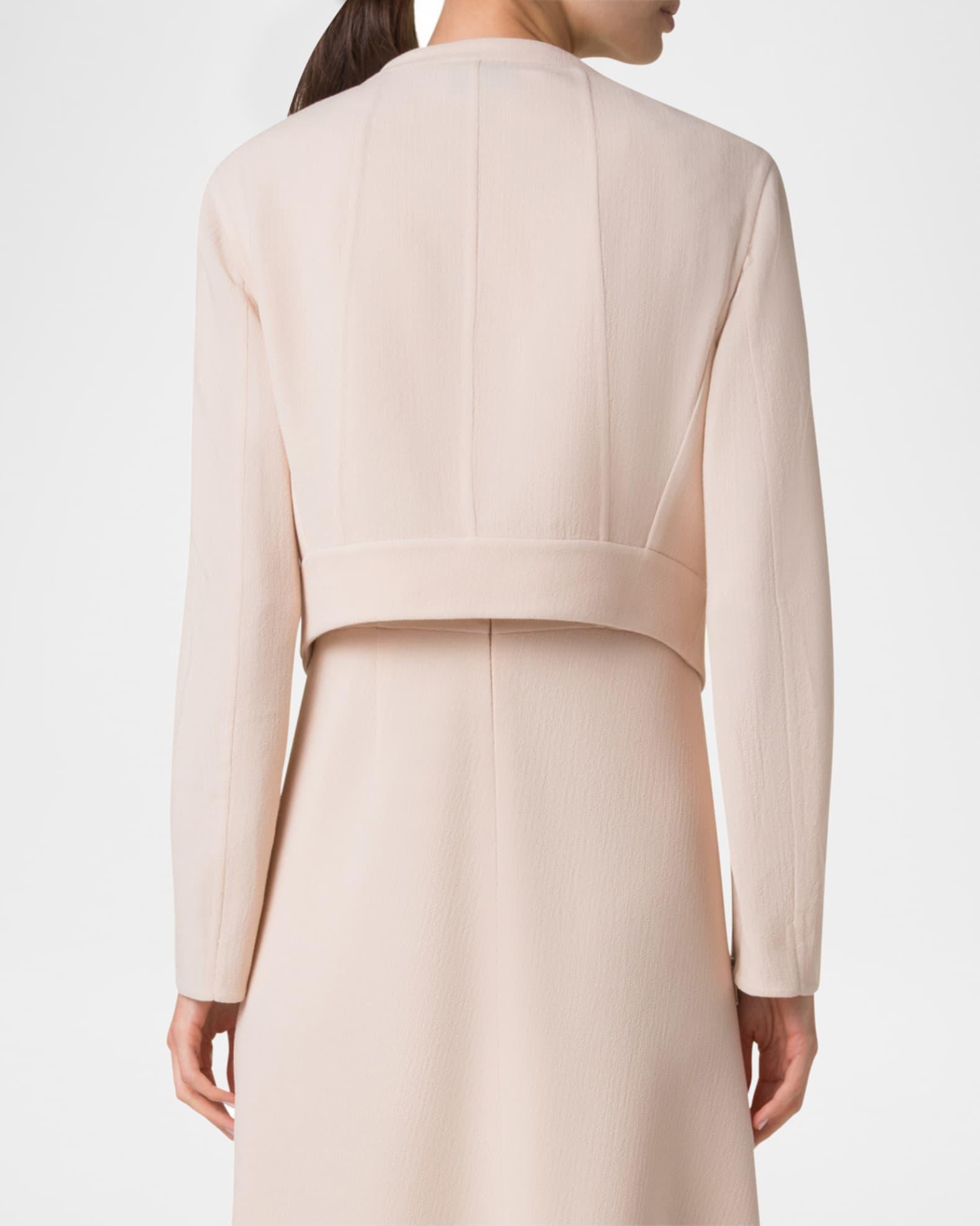 Ariel Asymmetric Wool Crepe Jacket Product Image