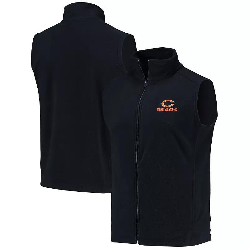 Men's Navy Chicago Bears Houston Fleece Full-Zip Vest, Size: Small, Blue Product Image