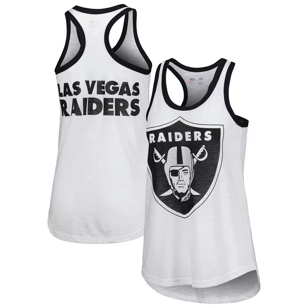 Women's G-III 4Her by Carl Banks White Las Vegas Raiders Tater Tank Top, Size: 2XL, Lvr White Product Image