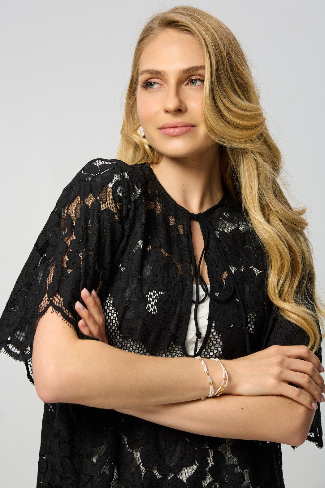 Floral Mesh Lace Kaftan Product Image