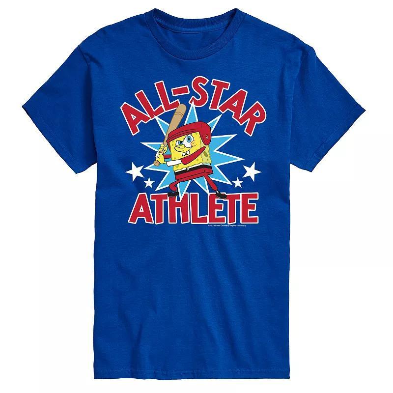 Big & Tall Nickelodeon Spongebob Squarepants All Star Graphic Tee, Mens Product Image