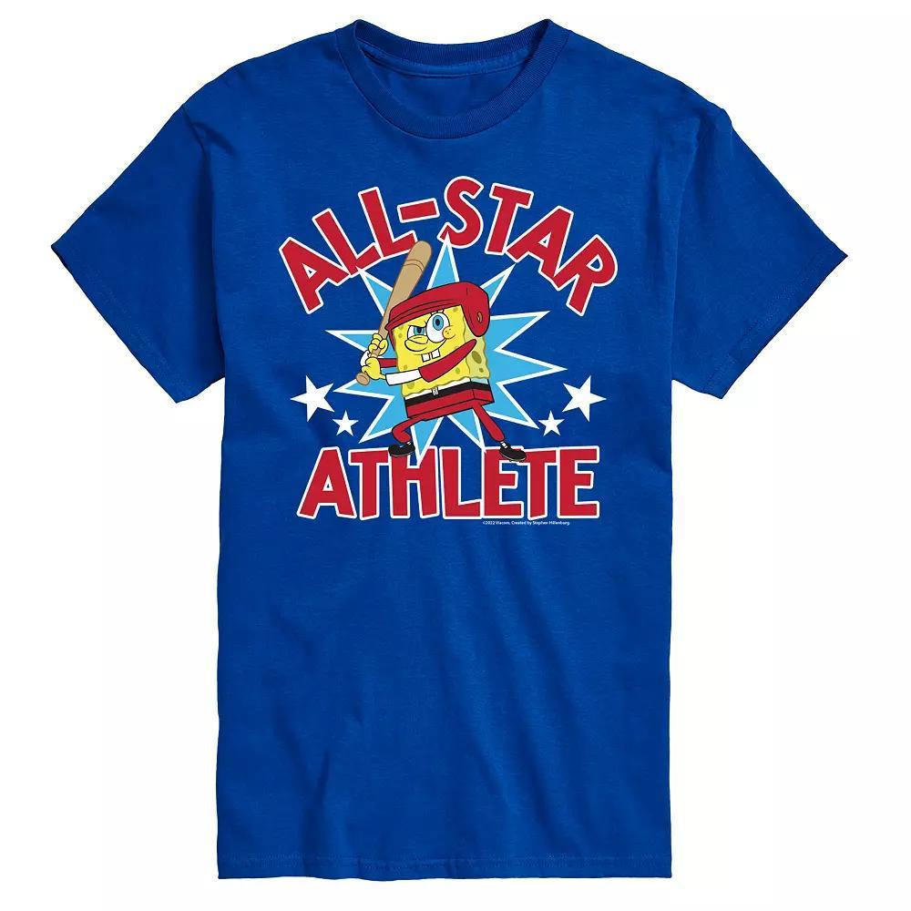Big & Tall Nickelodeon Spongebob Squarepants All Star Graphic Tee, Mens Product Image