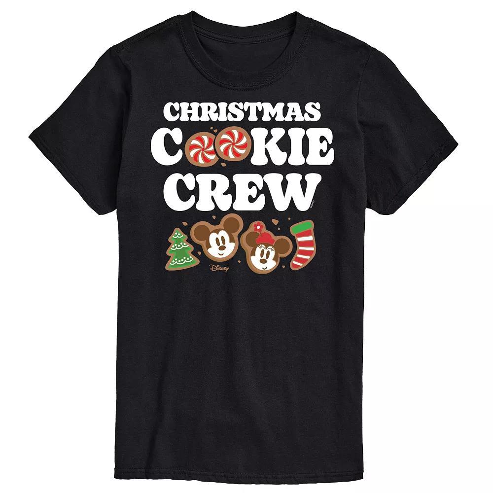 Disney's Mickey & Minnie Mouse Men's Christmas Cookie Crew Graphic Tee, Size: XL, Blue Product Image