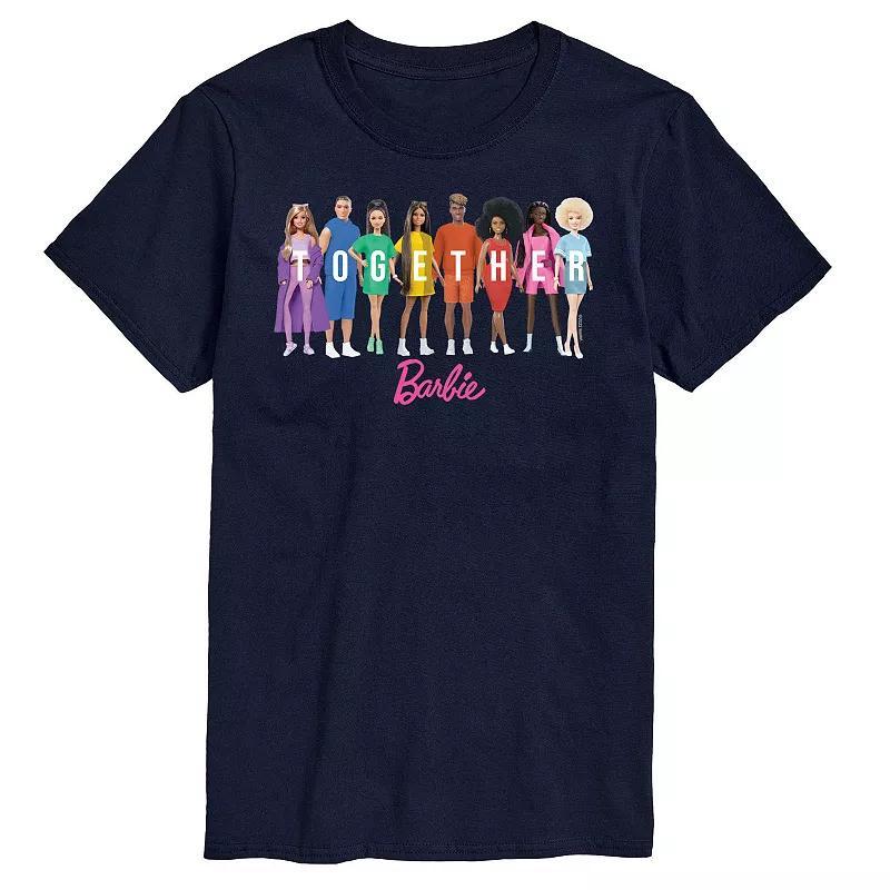 Men's Barbie Together Pride Graphic Tee, Size: XS, Black Product Image