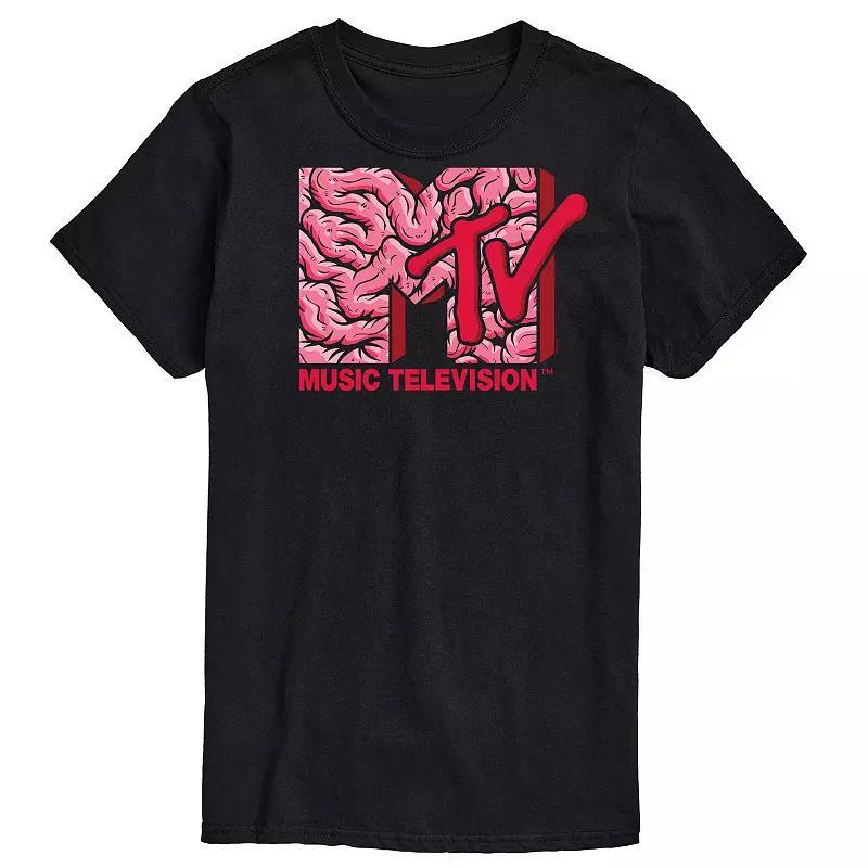 Big & Tall MTV Halloween Intestines Logo Graphic Tee, Men's, Size: 4XL Tall, Black Product Image
