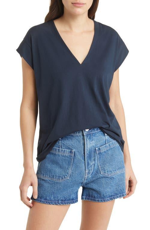 Frame Le Mid Rise V-Neck Tee Product Image