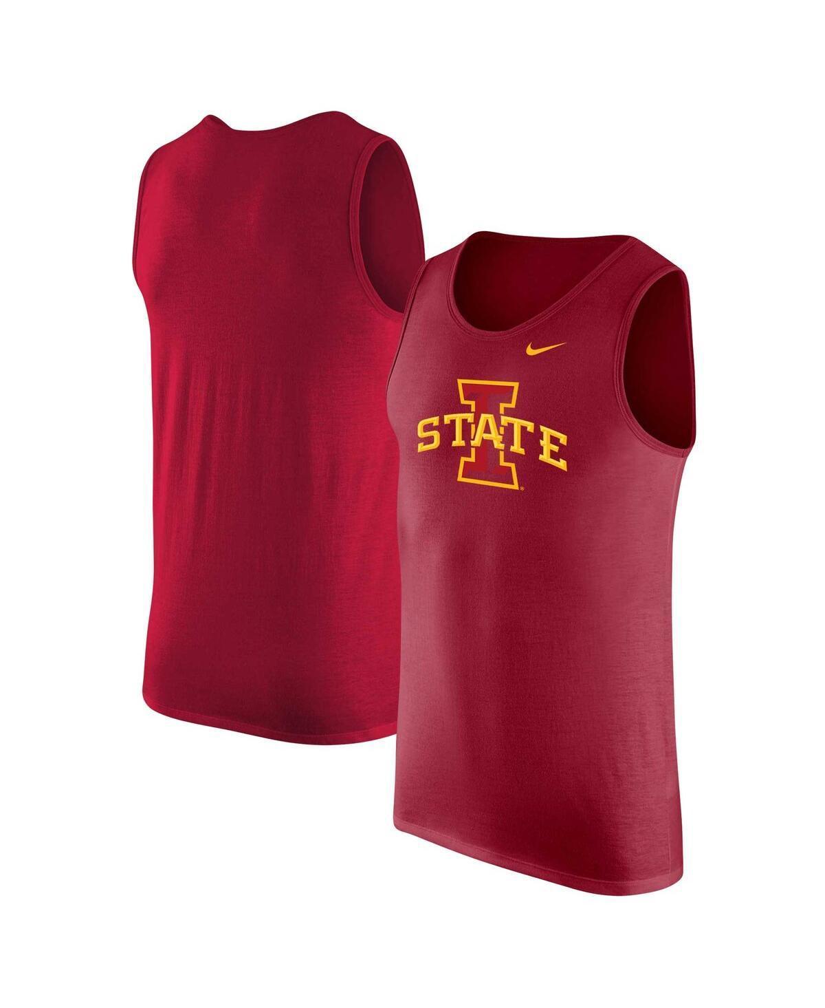 Men's Nike Cardinal Iowa State Cyclones Tank Top, Size: Small, Red Product Image