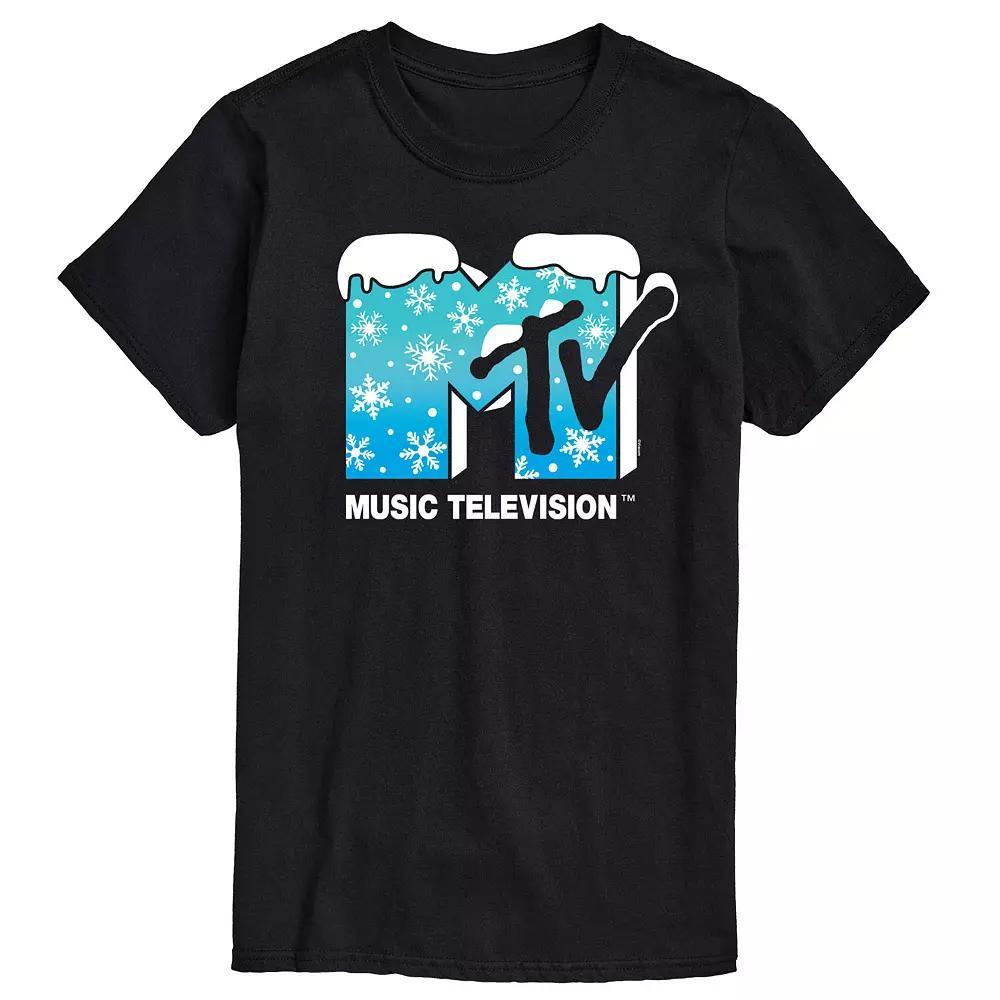 Mens MTV Snowflakes Logo Graphic Tee Product Image