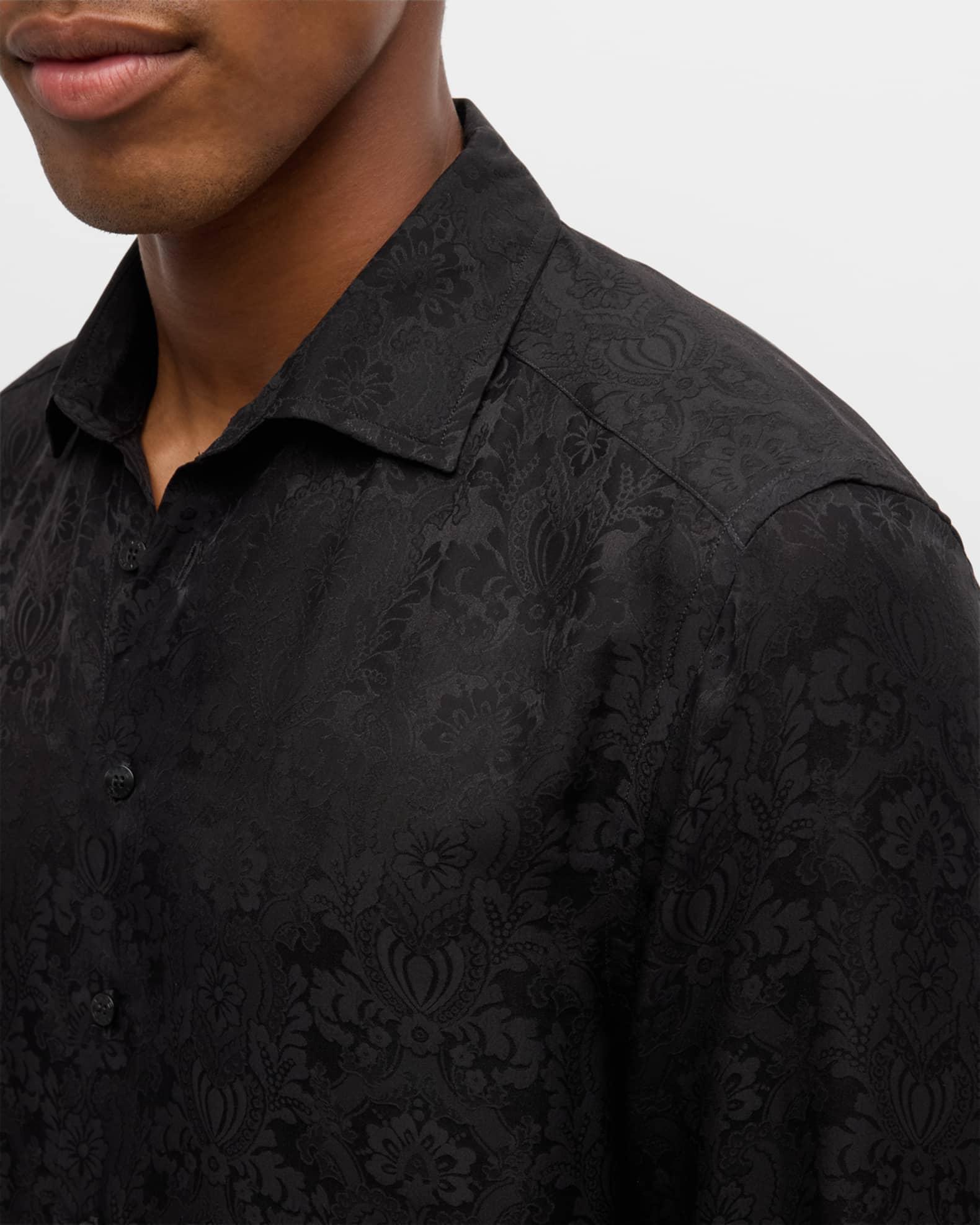 Men's Tonal Jacquard Evening Shirt Product Image