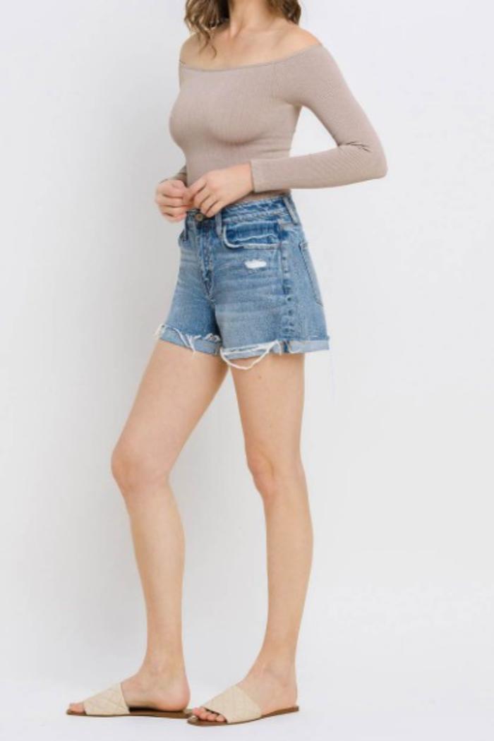 High Rise Shorts Product Image